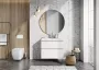Arezzo design Monterey 100 alsószekrény 2 fiókkal és szifonkivágással, magasfényű fehér AR-167085