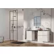 Arezzo design Monterey 60 alsószekrény szifonkivágás nélkül, 2 fiókkal, fényes fehér AR-167089