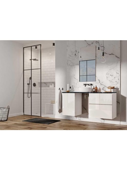 Arezzo design Monterey 60 alsószekrény szifonkivágás nélkül, 2 fiókkal, fényes fehér AR-167089