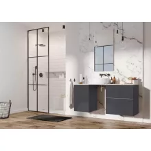   Arezzo design Monterey 60 alsószekrény szifonkivágás nélkül, 2 fiókkal, fényes antracit AR-167090