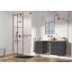 Arezzo design Monterey 60 alsószekrény szifonkivágás nélkül, 2 fiókkal, fényes antracit AR-167090