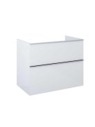 Arezzo design Monterey 80 alsószekrény szifonkivágás nélkül, 2 fiókkal, magasfényű fehér AR-167093