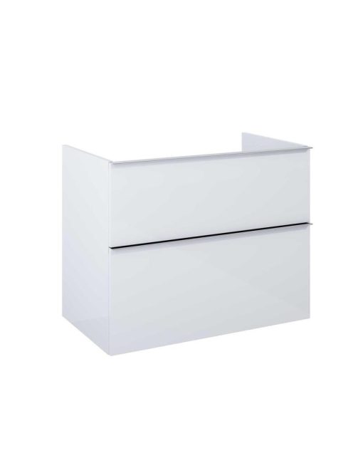 Arezzo design Monterey 80 alsószekrény szifonkivágás nélkül, 2 fiókkal, magasfényű fehér AR-167093