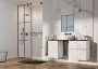 Arezzo design Monterey 80 alsószekrény szifonkivágás nélkül, 2 fiókkal, magasfényű fehér AR-167093