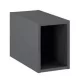 Arezzo design Monterey Slim 20 polcos elem, fényes antracit AR-167100
