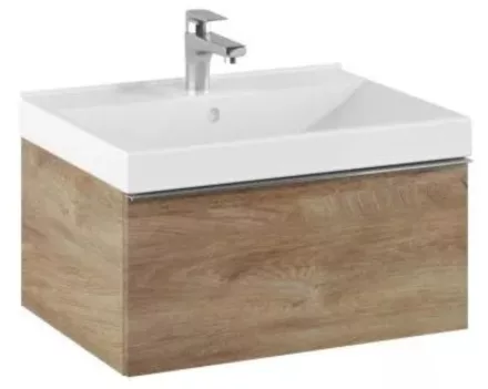 Arezzo design Monterey 60 alsószekrény szifonkivágással, 1 fiókkal, canela tölgy AR-167250