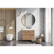   Arezzo design Monterey 80 alsószekrény szifonkivágással, 2 fiókkal, canela tölgy AR-167254