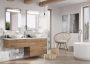 Arezzo design Monterey 80 alsószekrény szifonkivágással, 2 fiókkal, canela tölgy AR-167254