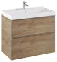 Arezzo design Monterey 80 alsószekrény szifonkivágással, 2 fiókkal, canela tölgy AR-167254