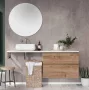 Arezzo design Monterey 80 alsószekrény szifonkivágás nélkül, 2 fiókkal, canela tölgy AR-167260