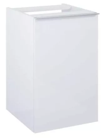 Arezzo design Monterey oldalszekrény szennyeskosárral 40 cm, magasfényű fehér AR-167309