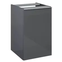   Arezzo design Monterey oldalszekrény szennyeskosárral 40 cm, magasfényű antracit AR-167310