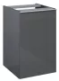 Arezzo design Monterey oldalszekrény szennyeskosárral 40 cm, magasfényű antracit AR-167310