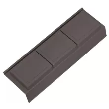   Arezzo design 4 elemes műanyag fiókrendező 12x37 cm, matt antracit AR-167349
