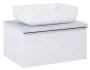 Arezzo design Calcatta matt fehér márvány mosdópult 46x60 cm AR-167400