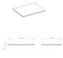 Arezzo design Calcatta matt fehér márvány mosdópult 46x60 cm AR-167400