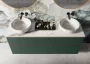 Arezzo design Calcatta matt fehér márvány mosdópult 160x46 cm AR-167405
