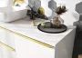 Arezzo design Calcatta matt fehér márvány mosdópult 160x46 cm AR-167405