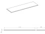 Arezzo design Calcatta matt fehér márvány mosdópult 160x46 cm AR-167405