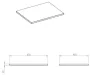 Arezzo design MARQUINA matt fekete márvány mosdópult 60x46 cm AR-167480