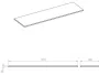Arezzo design MARQUINA matt fekete márvány mosdópult 160x46 cm AR-167485