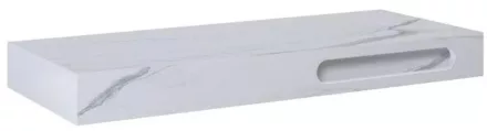 Arezzo design Calcatta matt fehér konzolos márvány mosdópult 46x120 cm AR-167487