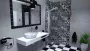 Arezzo design Calcatta matt fehér konzolos márvány mosdópult 46x120 cm AR-167487