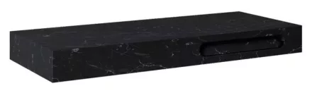 Arezzo design MARQUINA matt fekete márvány konzolos mosdópult 120x46 cm AR-167489
