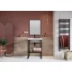 Arezzo design keretes tükör 80x60 cm, fekete AR-167581