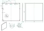 Arezzo design keretes tükör 80x80 cm, fekete AR-167582