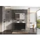 Arezzo design fordítható tükör keretben 100x80 cm, fekete AR-167583