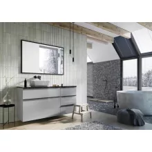   Arezzo design fordítható tükör keretben 120x80 cm, fekete AR-167584