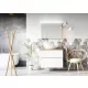 Arezzo design Monterey alsószekrény 2 fiókkal 60 cm, matt fehér AR-167592