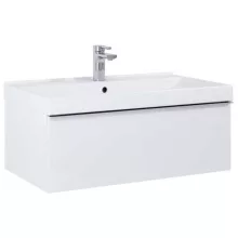   Arezzo design Monterey 80 alsószekrény szifonkivágással, 1 fiókkal, matt fehér AR-167594