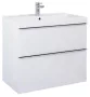 Arezzo design Monterey 80 alsószekrény szifonkivágással, 2 fiókkal, matt fehér AR-167596