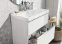 Arezzo design Monterey 100 alsószekrény 2 fiókkal és szifonkivágással, matt fehér AR-167598