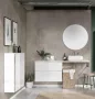 Arezzo design Monterey 80 alsószekrény szifonkivágás nélkül, 2 fiókkal, matt fehér AR-167606