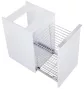 Arezzo design Monterey oldalszekrény szennyeskosárral 40 cm, matt fehér AR-167608