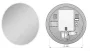 Arezzo design kerek fali LED tükör 75 cm AR-167639