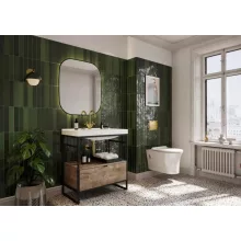 Arezzo design Sharon LED tükör 60x70 cm, fekete AR-167660