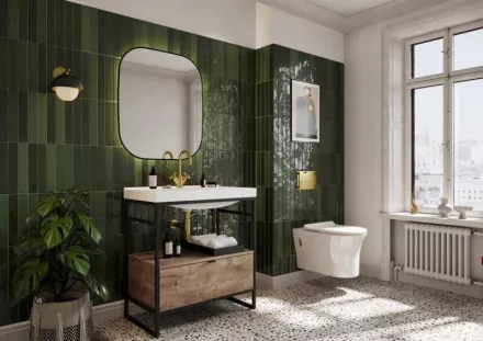 Arezzo design Sharon LED tükör 60x70 cm, fekete AR-167660