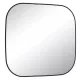 Arezzo design Sharon Led tükör 80x70 cm, fekete AR-167661