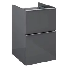   Arezzo design Monterey 40 oldalszekrény 2 fiókkal, magasfényű antracit AR-167729