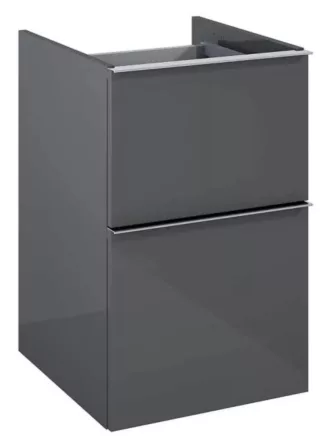 Arezzo design Monterey 40 oldalszekrény 2 fiókkal, magasfényű antracit AR-167729