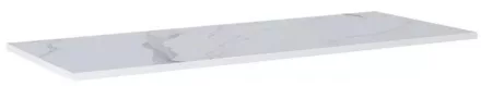 Arezzo design Calacatta matt fehér márvány mosdópult 140(70+70)x49,4 cm AR-167806