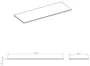 Arezzo design Calacatta matt fehér márvány mosdópult 140(70+70)x49,4 cm AR-167806
