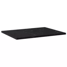   Arezzo design Marquina matt fekete márvány mosdópult 49,4x70 cm AR-167807