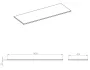 Arezzo design Marquina matt fekete márvány mosdópult 140 (70+70)x49,4 cm AR-167809