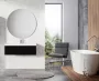 Arezzo design Monterey 80 alsószekrény szifonkivágással, 1 fiókkal, matt fekete AR-168104