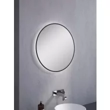   Arezzo design Sharon kerek LED tükör 60 cm, fekete AR-168121